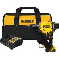 DEWALT DCN930P1 Trousse de cloueuse de charpente sans fil 30° MAX* XR avec moteur sans balai et clous reli&eacute;s par bande de papier, 20 V, Lithium-ion