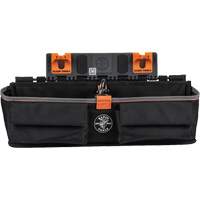 Klein Tools BC511S Bucket Work CentreS-Hook Large Pouch Module, Nylon, 3 Pockets, Black/Orange