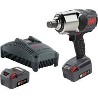 Ingersoll Rand W8191-K2 Cordless Impact Wrench Kit with Friction Ring Thru-Hole, 20 V, 1" Socket