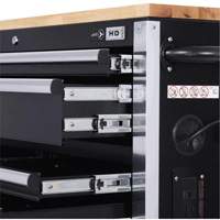 JET 842622 HDRC5212 HD Series Roller Cabinet, 12 Drawers, 51-1/4" W x 21" D x 40-3/10" H, Black