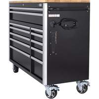 JET 842622 HDRC5212 HD Series Roller Cabinet, 12 Drawers, 51-1/4" W x 21" D x 40-3/10" H, Black