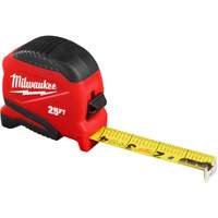 Milwaukee 48-22-1725 Ruban &agrave; mesurer compact, 1" x 25'