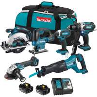Makita DLX6123M Ensemble 6 outils LXT, Lithium-ion, 18 V