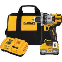 DEWALT DCD1007WW1 MAX* XR&reg; Brushless Cordless 3-Speed Hammer Drill Kit with XR POWERPACK Battery, 1/2" Chuck, 20 V