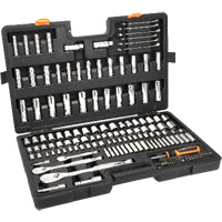 Gearwrench GW90MCBMTS 1/4", 3/8”, & 1/2" Drive 90T SAE/MM Mechanics Hand Tool Set