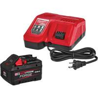 Milwaukee 48-59-1881 M18 Redlithium Forge XC8.0 Starter Battery Kit, 18 V, Lithium-Ion
