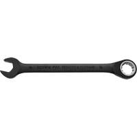 Proto JSCVM16 Metric Spline Combination Reversible Ratcheting Wrench, Black/Chrome Finish