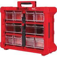 Milwaukee 48-22-8433 PACKOUT Tilt Bin Organizer, 15-1/5" x 19-7/10" x 6-7/10", Black/Red