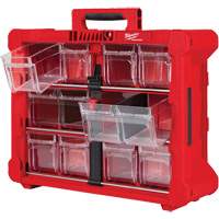 Milwaukee 48-22-8433 PACKOUT Tilt Bin Organizer, 15-1/5" x 19-7/10" x 6-7/10", Black/Red