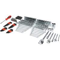 Crescent CTK229C Jeu d'outils manuels pour m&eacute;canicien 1/4", 3/8" & 1/2" avec mallette de transport &agrave; 3 tiroirs