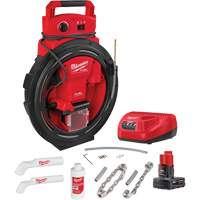 Milwaukee 2519-21 Serpent &agrave; chaîne haute vitesse pour tuyaux 1-1/4" - 2" FUEL, &eacute;lectrique, 1/4" x 35'