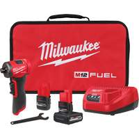 Milwaukee 3485-22 FUEL Right Angle Die Grinder Kit, 1/4" Collet, 12 V, Lithium-Ion