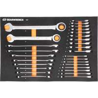Gearwrench MEGAMOD358 MEGAMOD Metric Mechanics Tool Set in Modular Foam Trays with Rolling Cabinet, 358 Pieces