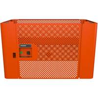Crescent IUC1DMPLCRM Panneau de s&eacute;curit&eacute; en maille RAILWORKS avec porte simple et rangement verrouillable