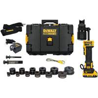 DEWALT DCE600D1K2 Hydraulic Knockout Tool Kit with 1/2'' - 2'' Punches & Dies