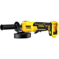 DEWALT DCG408B Meuleuse sans fil, sans balai &agrave; interrupteur &agrave; palette (outil seulement), Roue de 4-1/2", 20 V