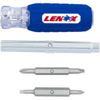 Lenox LXHT68005N 6-in-1 Multi-Bit Screwdriver, Textured Handle