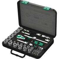 Wera Tools 05003594001 8100 SB 2 Zyklop Speed Ratchet Set, 43 Pcs, 3/8" Drive Size