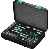 Wera Tools 05003533001 8100 SA 2 Zyklop Speed Ratchet Set, 42 Pcs, 3/8" Drive Size