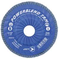 JET 503419 Disque &agrave; lamelles ajustables POWERBLEND TRM, 4-1/2" x 7/8", Type 29, Grain Z120, Alumine de zirconium