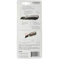 Outils Aurora UAY906 Couteau de s&eacute;curit&eacute; r&eacute;tractable READYEDGE, Acier inoxydable, Robuste, Prise en Plastique/Aluminium