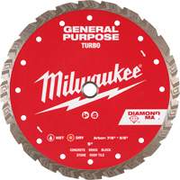 Milwaukee 49-93-9109 DIAMOND MAX Turbo General Purpose Diamond Blade