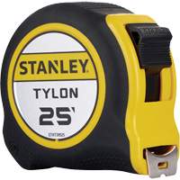 Stanley Tools STHT39525 Ruban &agrave; mesurer Tylon, 25', Marques de goujon Imp&eacute;rial