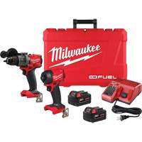 Milwaukee 3799-22 M18 FUEL 2-Tool ½” Hammer Drill Driver & SURGE ¼” Hex Hydraulic Driver Combo Kit, Lithium-Ion, 18 V