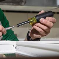 Klein Tools 32500MAG 11-in-1 Magnetic Screwdriver / Nut Driver, Cushion Grip Handle