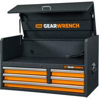Gearwrench 83244 Tool Chest, 40-3/5" W, 5 Drawers, Black/Orange