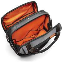 Crescent CTB1750N 17" Tradesman Closed Top Tool Bag, Polyester, 3 Pockets, Black/Grey/Orange