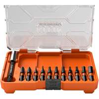 Klein Tools 33801S Jeu de forets &agrave; chocs minces Proflex, 12 mcx, Magn&eacute;tique