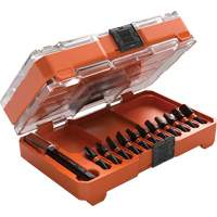 Klein Tools 33801S Jeu de forets &agrave; chocs minces Proflex, 12 mcx, Magn&eacute;tique