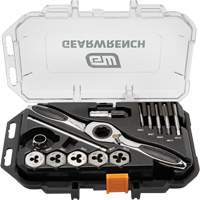 Gearwrench 82815 Metric Ratcheting Tap & Die Set, 15 Pieces