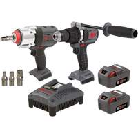 Ingersoll Rand IQV20-2DWDXS Ensemble de marteau perforateur & cl&eacute; &agrave; chocs, Lithium-ion, 20 V