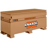 Knaack 60-KL Coffre de chantier mod&egrave;le 60 avec cadenas, 60" x 24" x 28-1/2", Acier, Havane