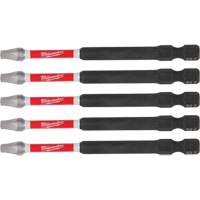 Milwaukee 48-32-4574 SHOCKWAVE Impact Recess Power Bits, Square, 2 Tip, 3-1/2" Length