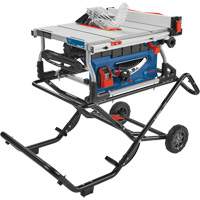 Robert Bosch GTS15-10 Jobsite Table Saw with Gravity-Rise Wheeled Stand, 120 V, 15 A, 3800 RPM