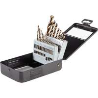 Bosch GO21 Gold Oxide Drill Bit Set, 21 Pieces, High Speed Steel