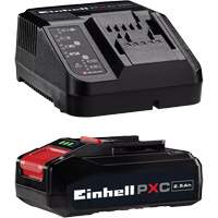 Einhell 4512131 PXC Battery & Charger Starter Kit, Lithium-Ion, 18 V, 2.5 Ah
