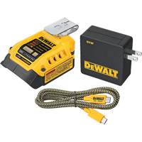 DEWALT DCB094K Trousse de recharge USB MAX*/FLEXVOLT 5 A, 20 V, Lithium-ion