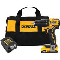 DEWALT DCD798D1 Ensemble de perceuse &agrave; chocs sans fil et sans balai MAX*, Lithium-ion, 20 V, Mandrin 1/2"