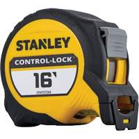 Stanley Tools STHT37243 Ruban &agrave; mesurer CONTROL-LOCK, 25 mm x 16', Marques de goujon Imp&eacute;rial