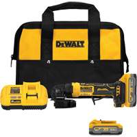 DEWALT DCG400S2 ATOMIC COMPACT SERIES MAX* Angle Grinder Kit with XR POWERSTACK, 4" Wheel, 20 V