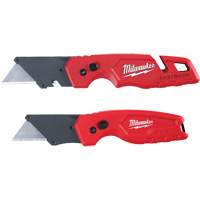 Milwaukee 48-22-1503 Jeu de couteaux utilitaires pliants FASTBACK 2 mcx, poign&eacute;e en Plastique