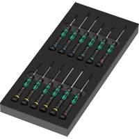Wera Tools 05150107001 Insert en mousse pour jeu de tournevis Kraftform Micro 2, 13 m