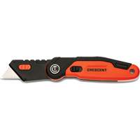 Crescent CTKF3 Couteau utilitaire pliant, 1" lame, lame en Acier, poign&eacute;e en Aluminium