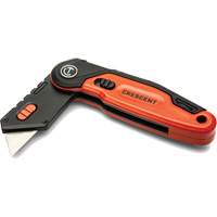 Crescent CTKF3 Couteau utilitaire pliant, 1" lame, lame en Acier, poign&eacute;e en Aluminium