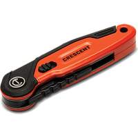 Crescent CTKF3 Couteau utilitaire pliant, 1" lame, lame en Acier, poign&eacute;e en Aluminium