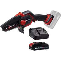 Einhell 4600035/4512131 Scie &agrave; chaîne d'&eacute;lagage compacte sans fil avec batterie 2,5 Ah et ensemble de d&eacute;part de chargeur, 6", &agrave; pile, 18 V